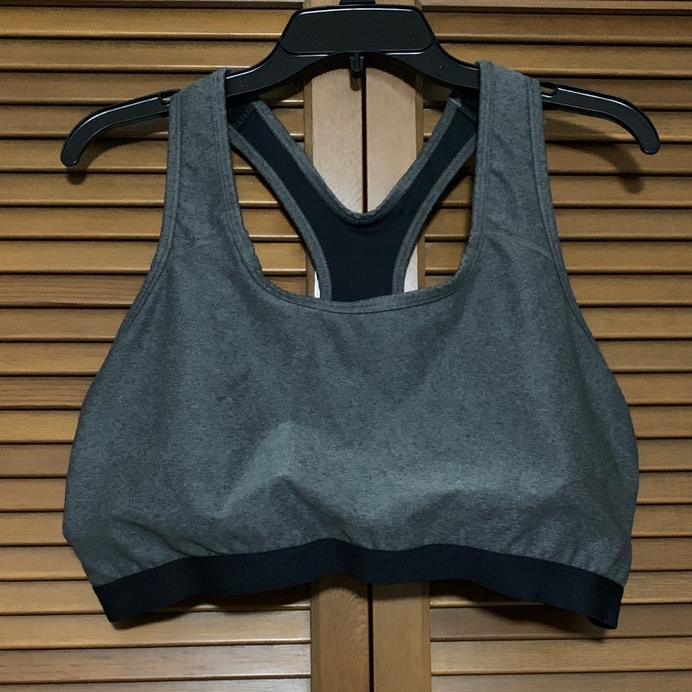 Avia Gray Athletic Racerback Sports Bra XXXL 3X 22